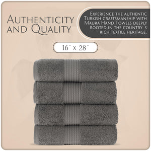Cotton Hand Towels with Hanging Loops – Space Gray – view 4