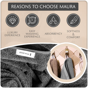 Cotton Hand Towels with Hanging Loops – Space Gray – view 7