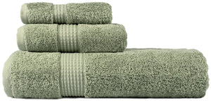 Personalized 3-Piece Cotton Towel Set – Sage Green