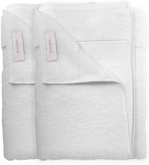 Turkish Cotton Bath Towels, 2-Pack – White – view 3