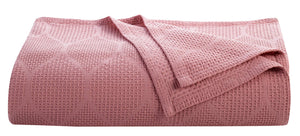 Lightweight Cotton Blanket, Twin – Blush – view 2