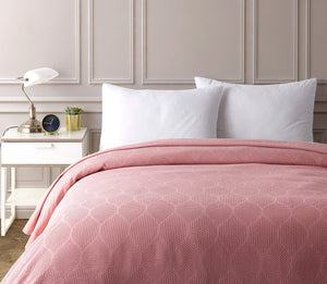 Lightweight Cotton Blanket, Twin – Blush – view 7