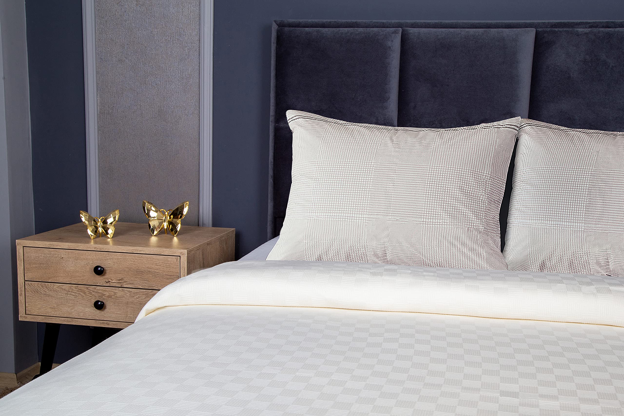 All-Season Cotton Blanket, Full/Queen – Ivory – view 5