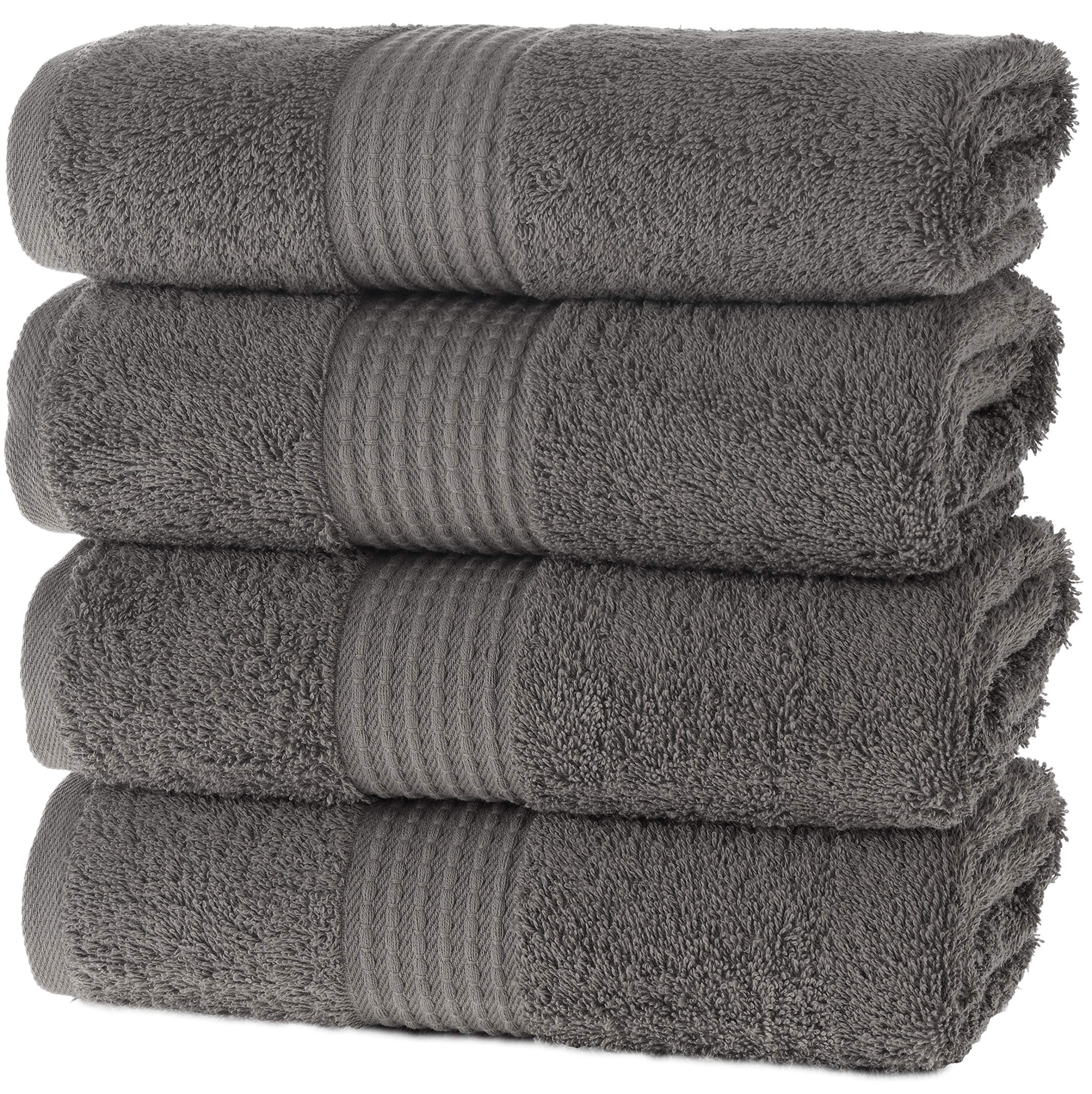 Cotton Hand Towels with Hanging Loops – Space Gray – view 2