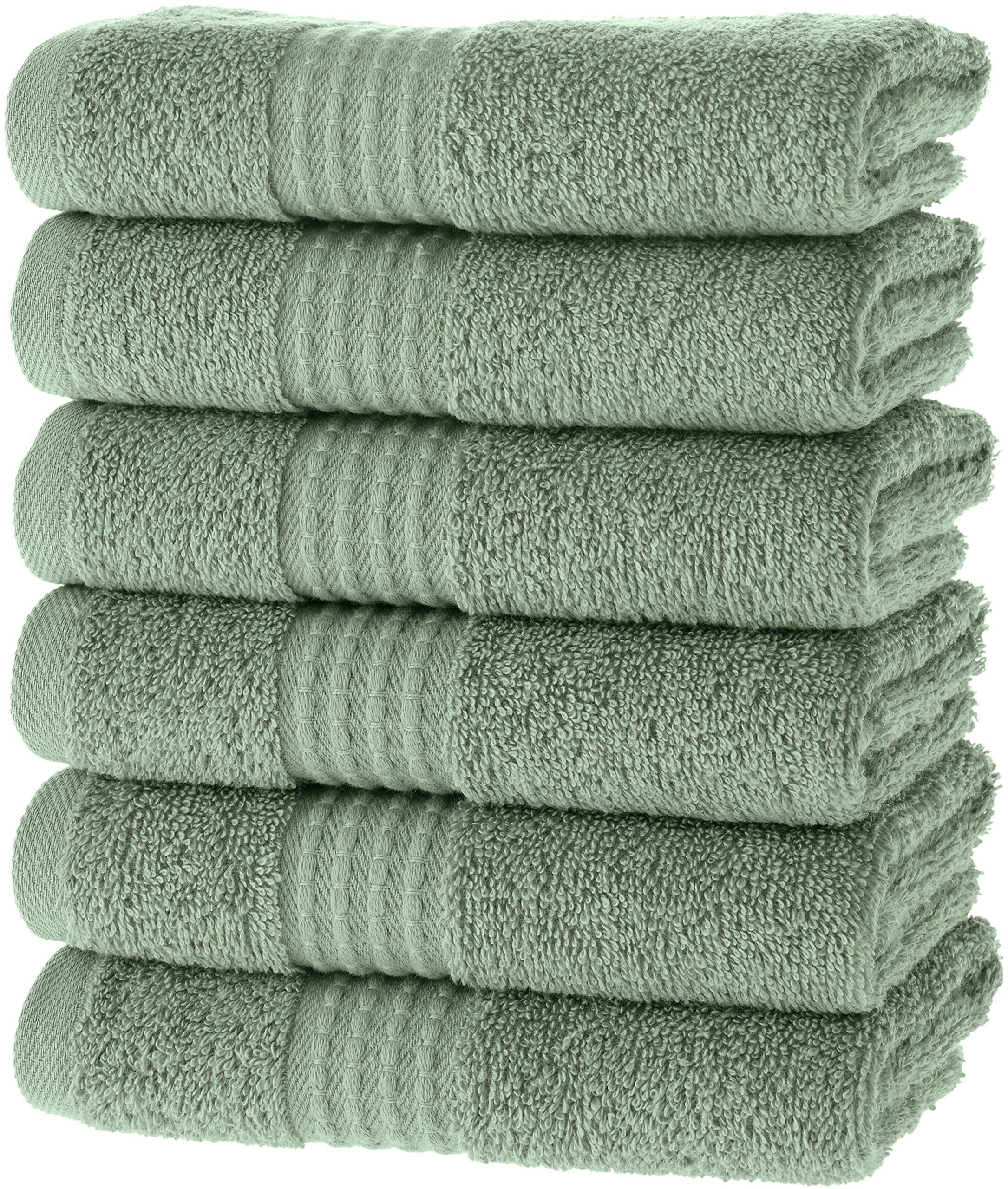 Turkish Cotton Washcloths, 6-Pack – Sage Green – view 2