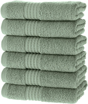 Turkish Cotton Washcloths, 6-Pack – Sage Green – view 2