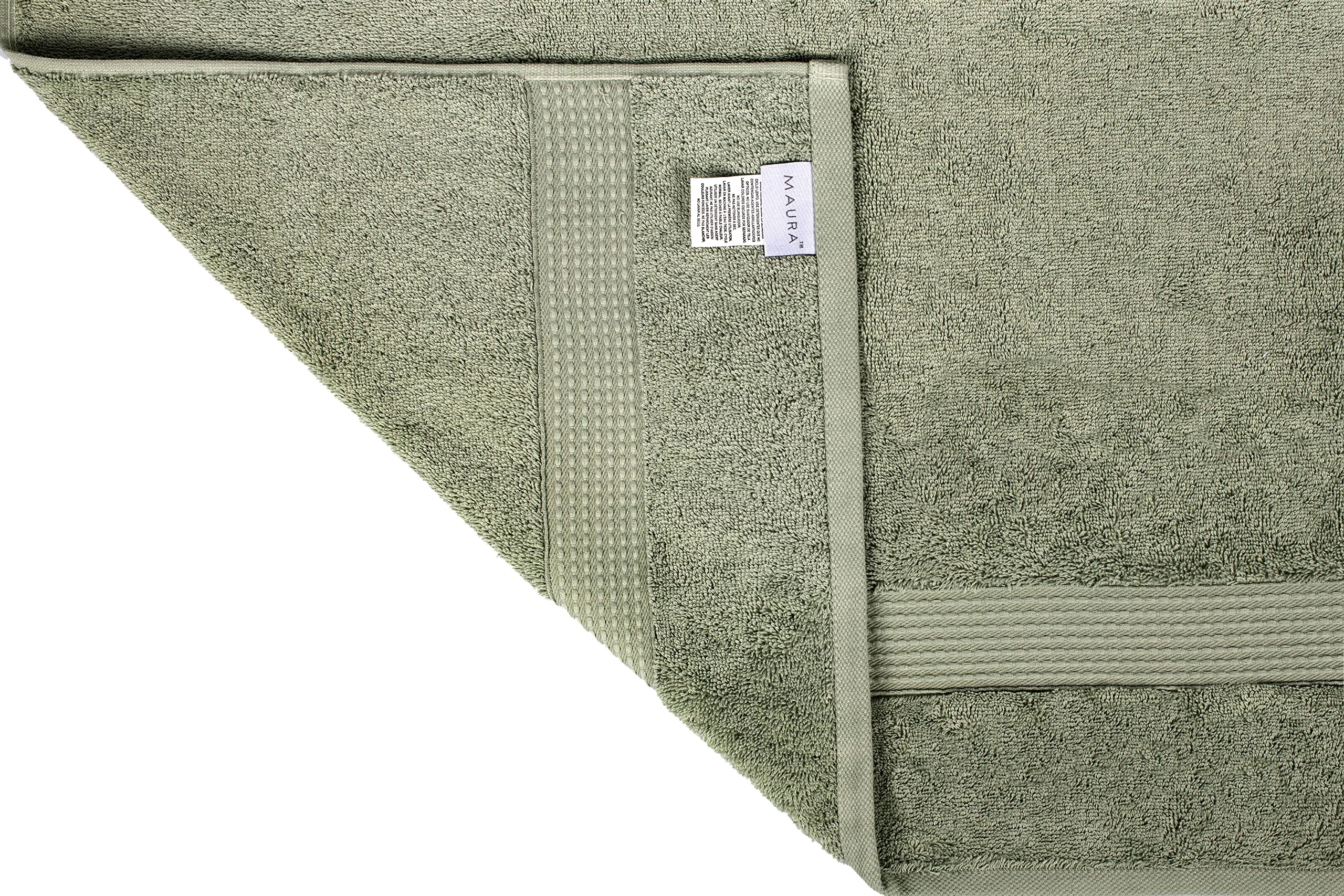 Personalized 3-Piece Cotton Towel Set – Sage Green – view 9