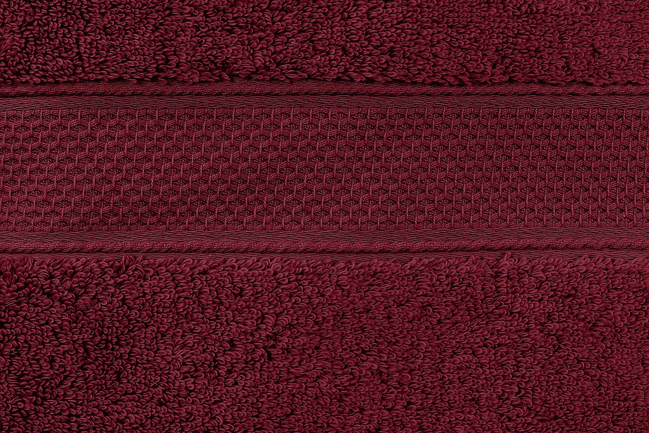 Luxury Turkish Cotton Bath Towel – Burgundy – view 3