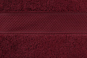 Luxury Turkish Cotton Bath Towel – Burgundy – view 3