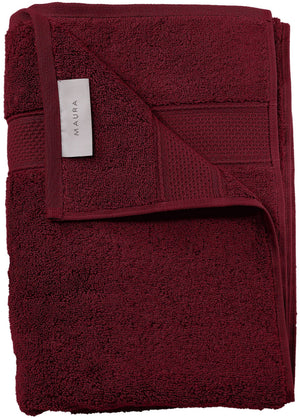 Luxury Turkish Cotton Bath Towel – Burgundy – view 5
