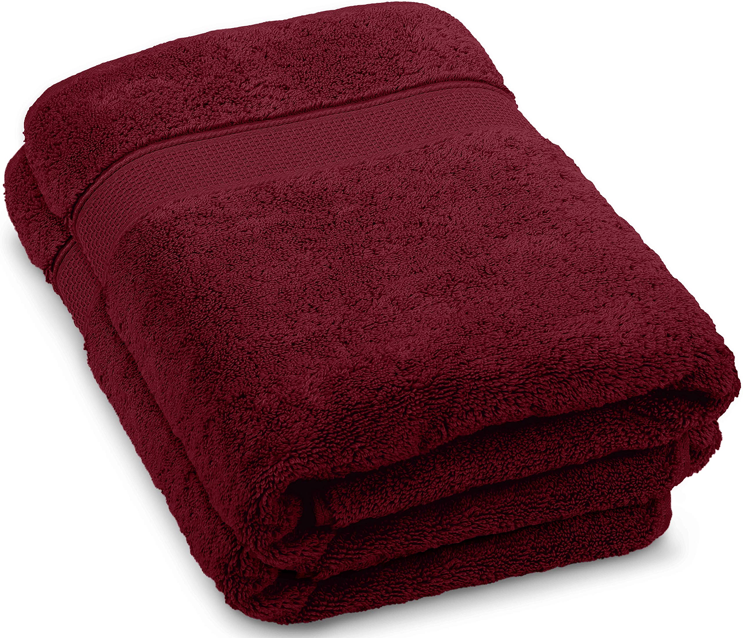 Turkish Cotton Bath Towels, 2-Pack – Burgundy