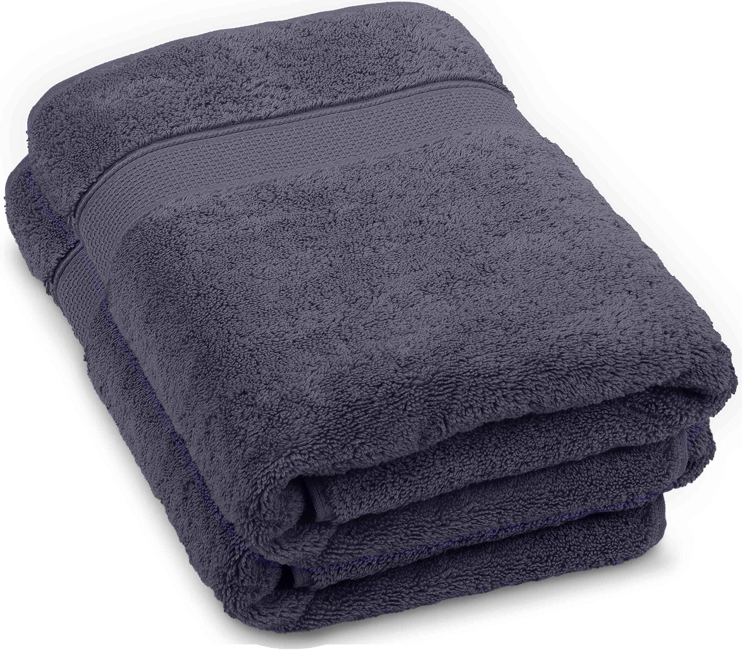 Turkish Cotton Bath Towels, 2-Pack – Denim Blue – view 2