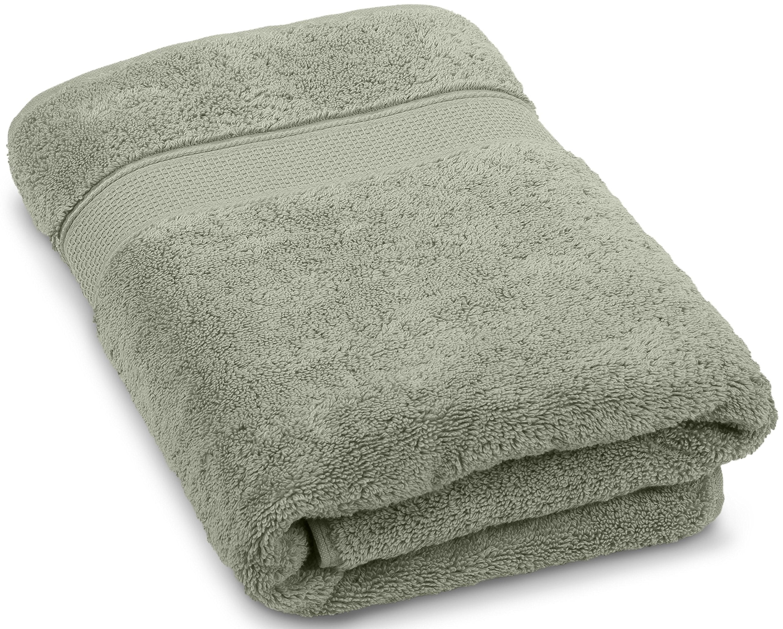 Luxury Turkish Cotton Bath Towel – Sage Green
