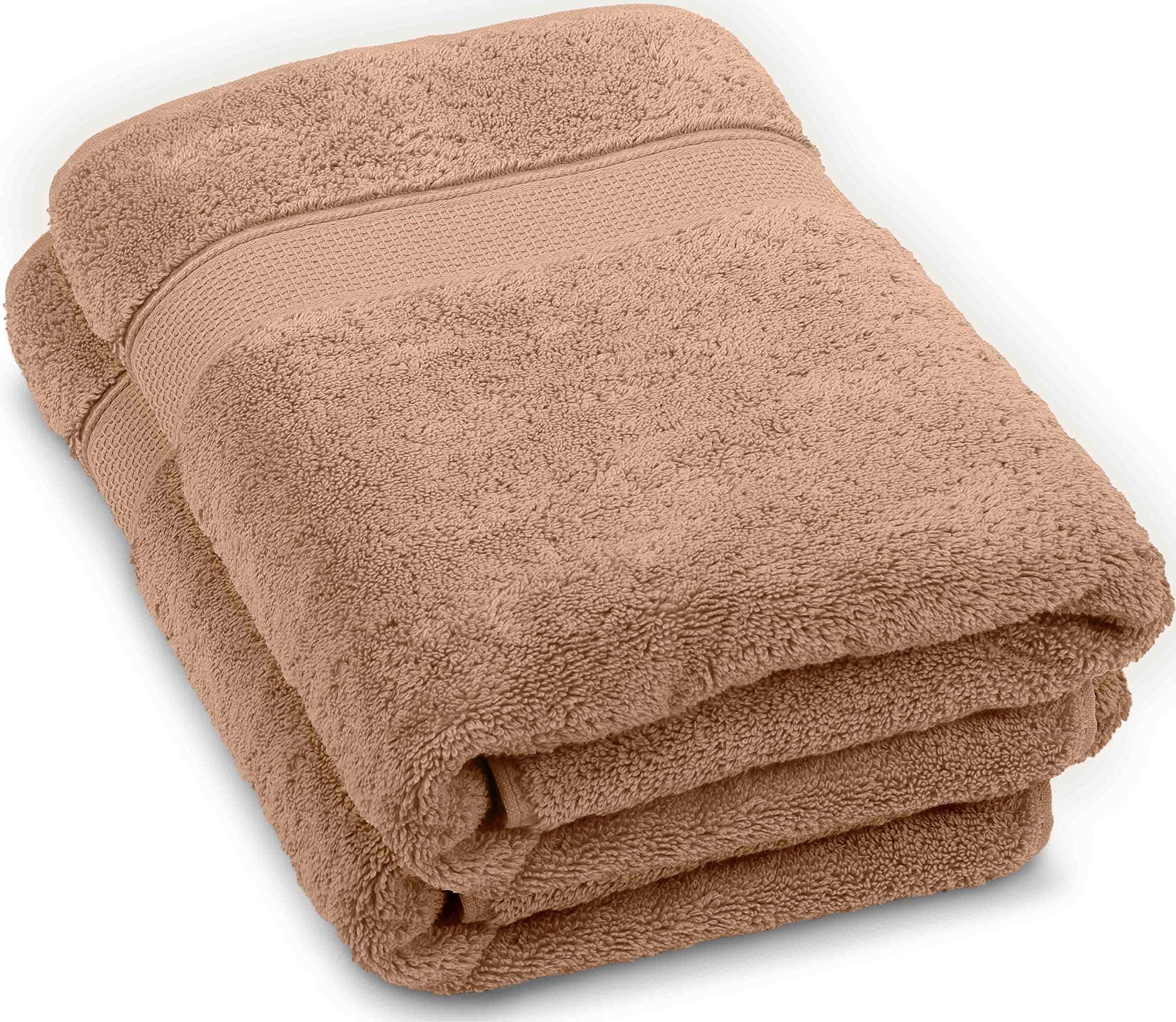 Turkish Cotton Bath Towels, 2-Pack – Sand