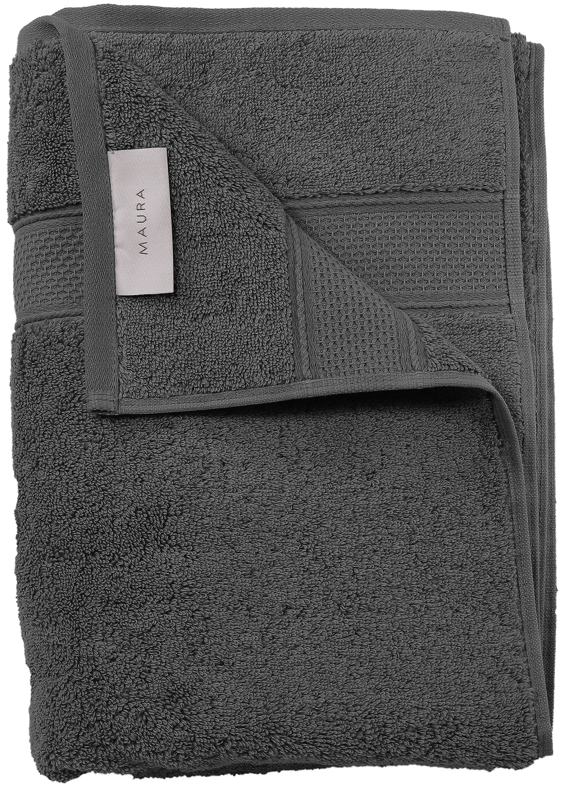 Luxury Turkish Cotton Bath Towel – Space Gray – view 3