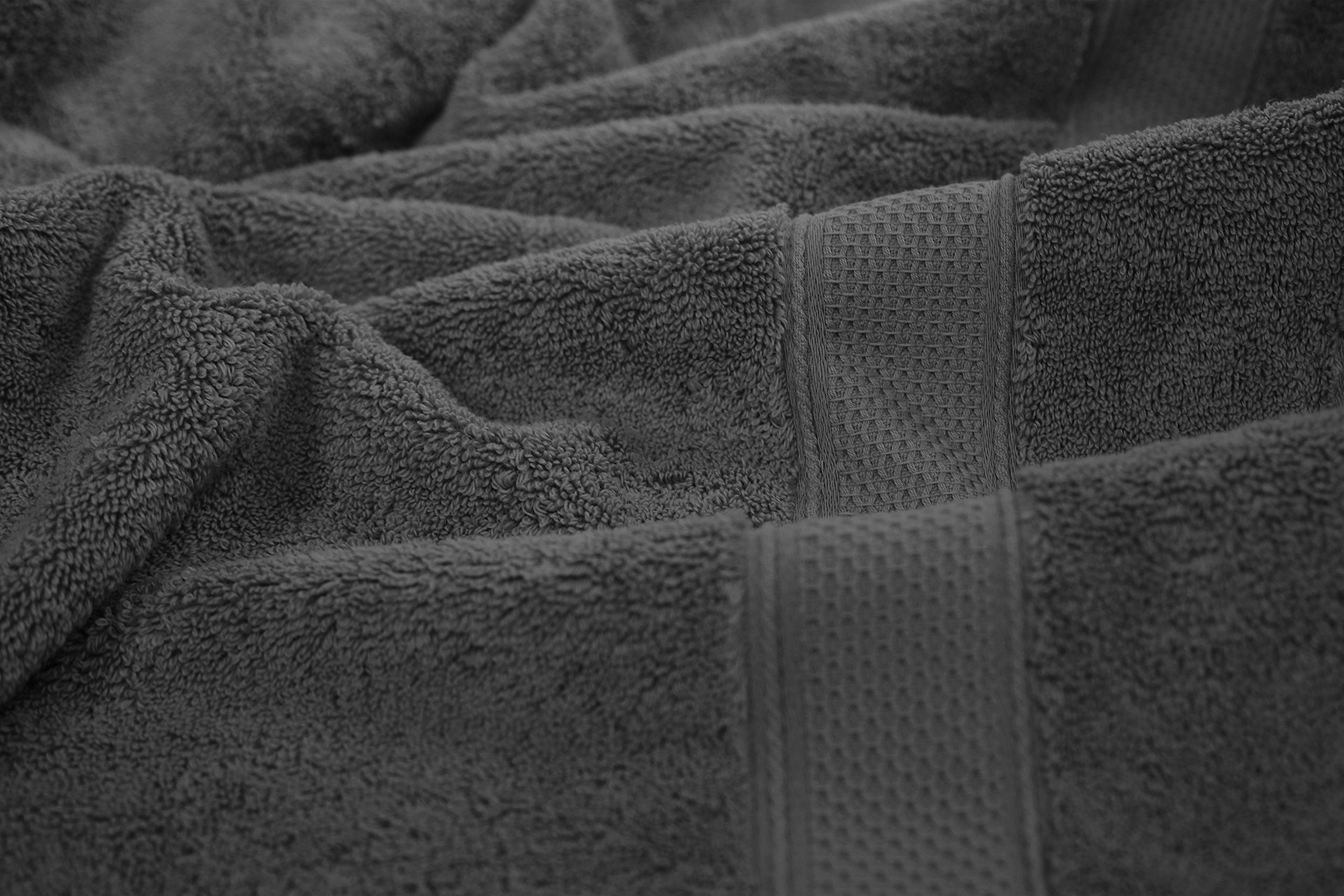 Turkish Cotton Bath Towels, 2-Pack – Space Gray – view 4