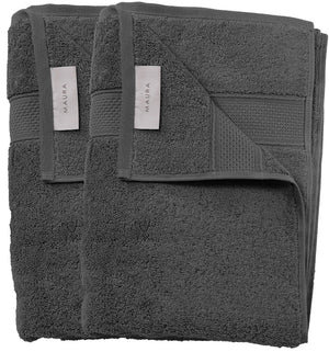 Turkish Cotton Bath Towels, 2-Pack – Space Gray – view 5