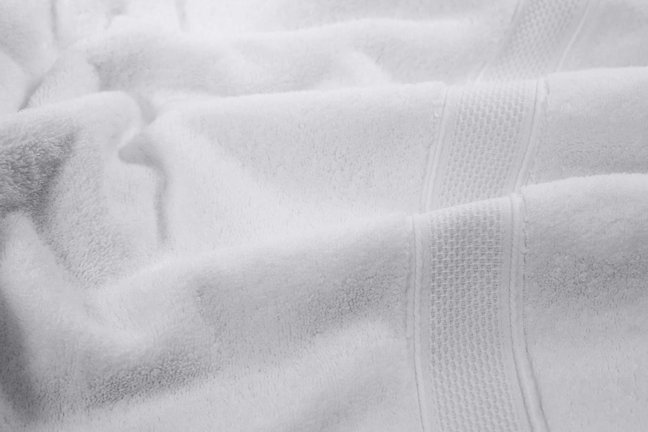 Turkish Cotton Bath Towels, 2-Pack – White – view 6