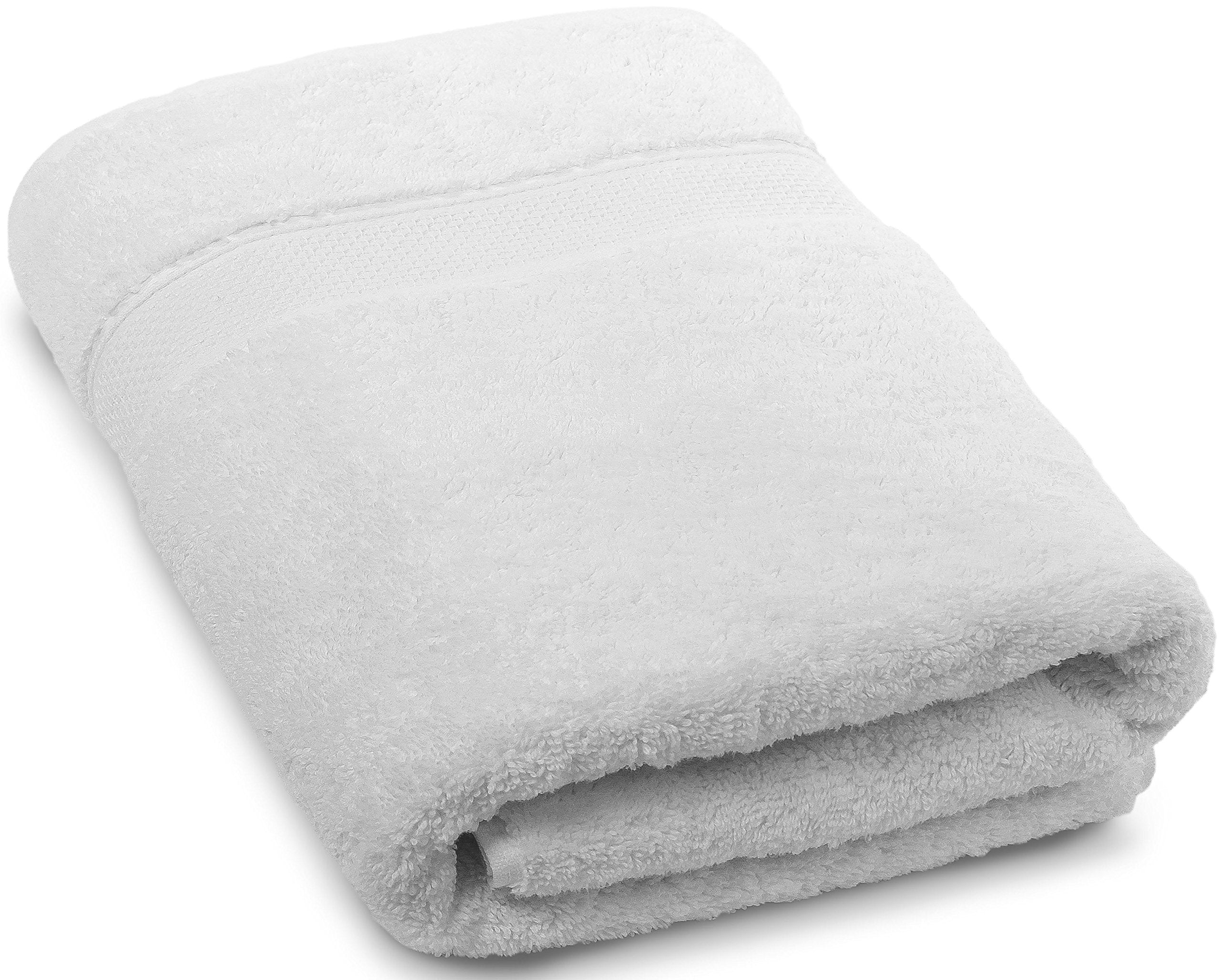 Luxury Turkish Cotton Bath Towel – White