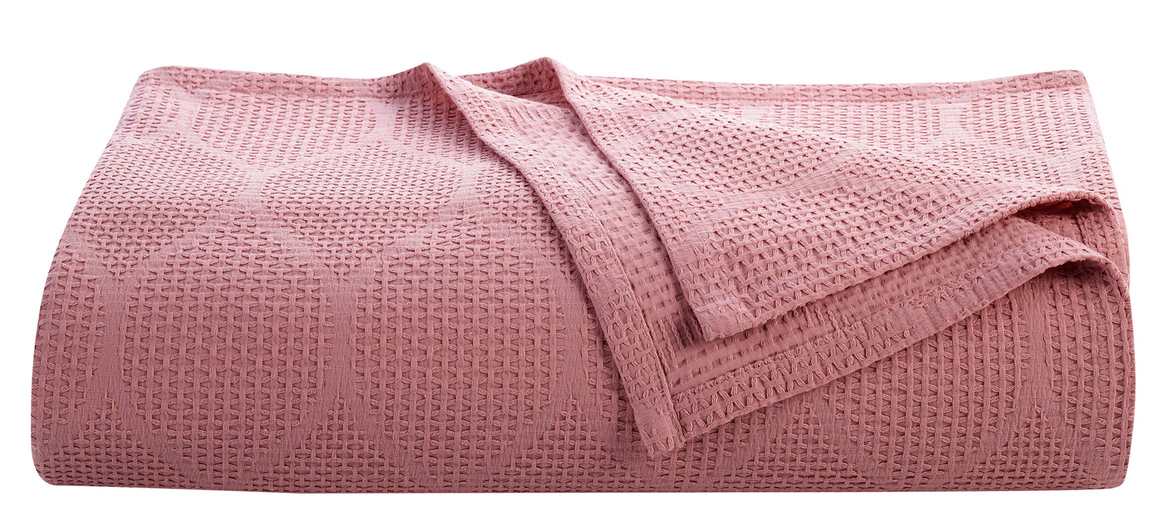 Lightweight Cotton Blanket, Twin – Blush – view 2