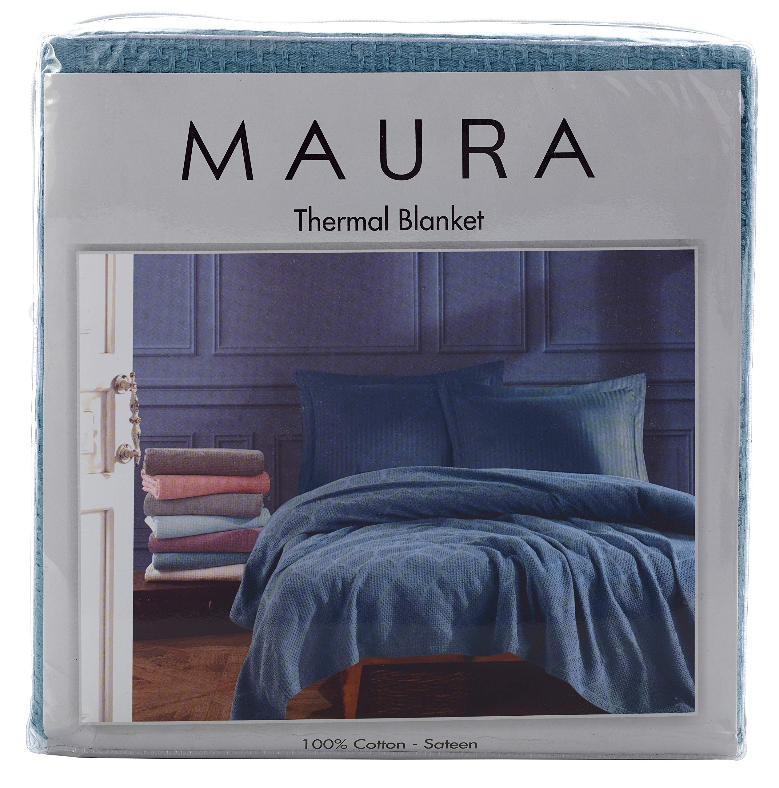 Lightweight Cotton Blanket, Twin – Blush – view 3
