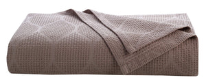 Lightweight Cotton Blanket, Twin – Taupe – view 2