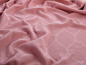 Lightweight Cotton Blanket, King – Blush – view 3