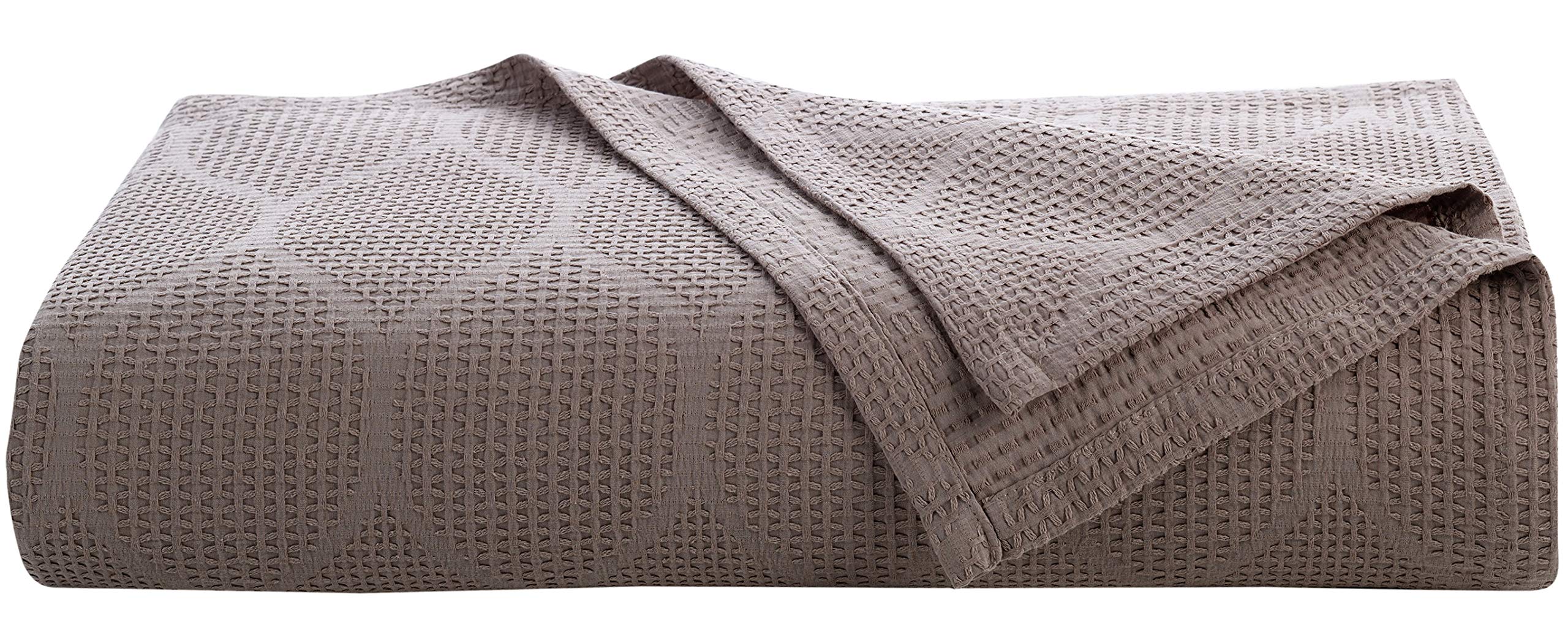 Lightweight Cotton Blanket, King – Taupe