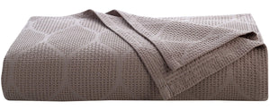 Lightweight Cotton Blanket, King – Taupe – view 2