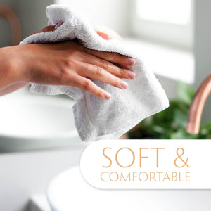 Turkish Cotton Hand Towels, 6-Pack – White – view 4